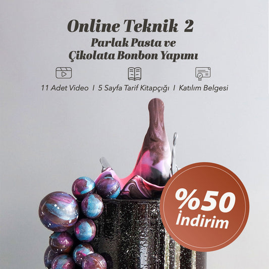 Online Parlak Pasta ve Çikolata Bonbon Yapımı