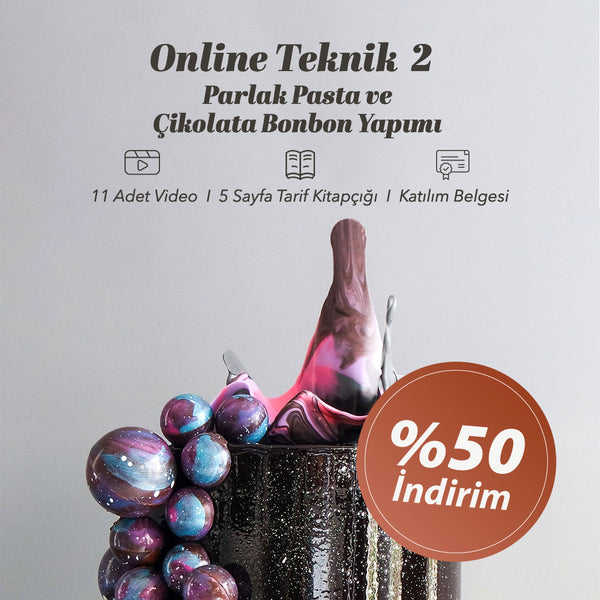 Online Mirror Glaze Cake and Chocolate Bonbon Course