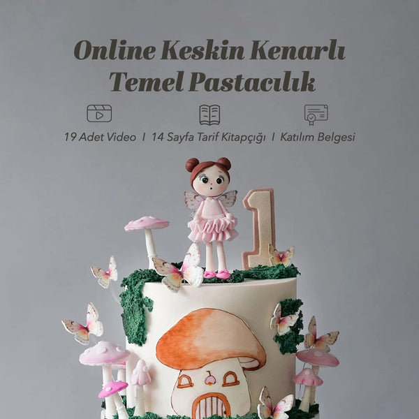 Online Sharp Edges Fondant Cake Course